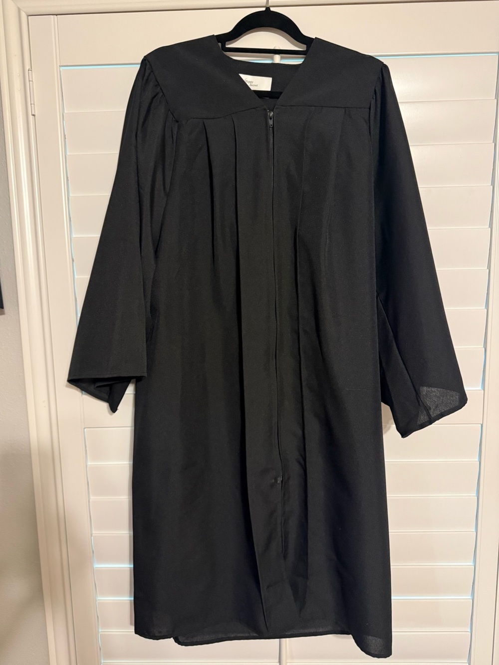 Classic Black Graduation Gown